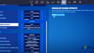 How to enable Visual Sound Effects in Fortnite